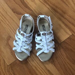 Girls Michael Kors White Sandas— NWOT